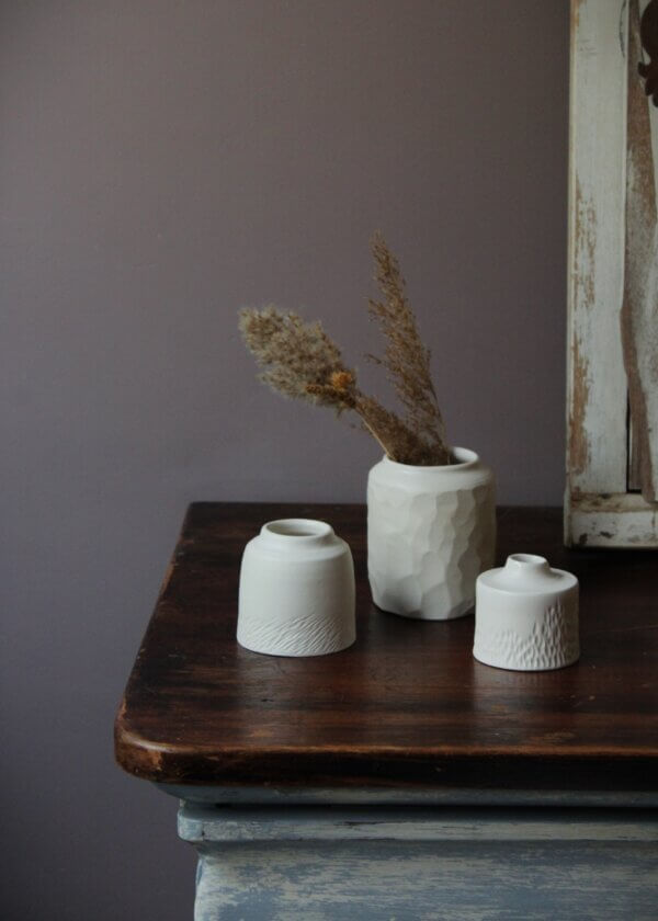 Mini-vases texturés - céramique artisanale – Image 2
