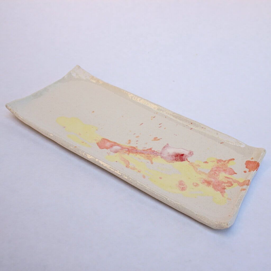 Plat à cake - céramique artisanale